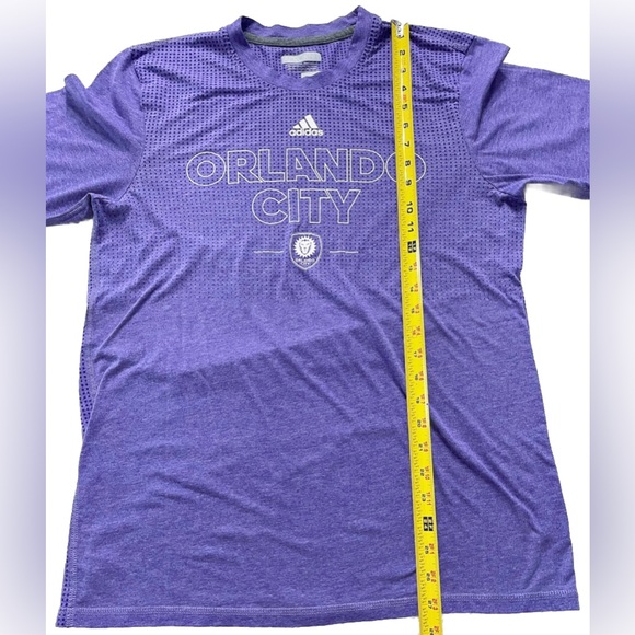 Adidas ORLANDO CITY Aeroknit Men’s Soccer Long Sleeve Pullover Large Purple - Picture 5 of 6